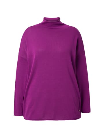 Ulla Popken Oversized-Pullover in beere