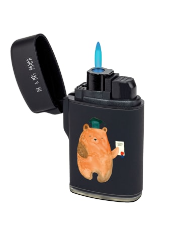 Mr. & Mrs. Panda Feuerzeug Bär Prüfung ohne Spruch in Schwarz