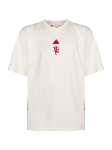 adidas Performance T-Shirt Manchester United Oversized in beige / rot