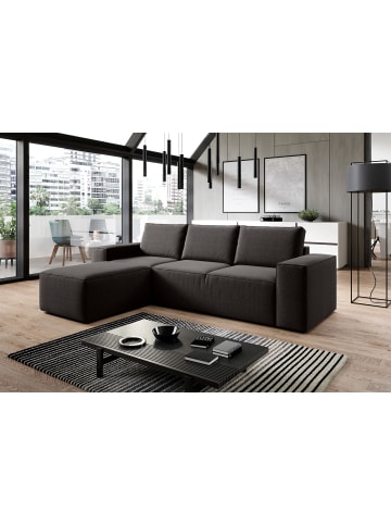 MF Design Rush Recamiere Links in Dunkelbraun -  (L) 302 x (B) 302 x (H) 95 cm