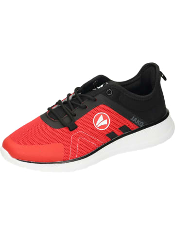 Jako Sneakers Low in fiery red/white