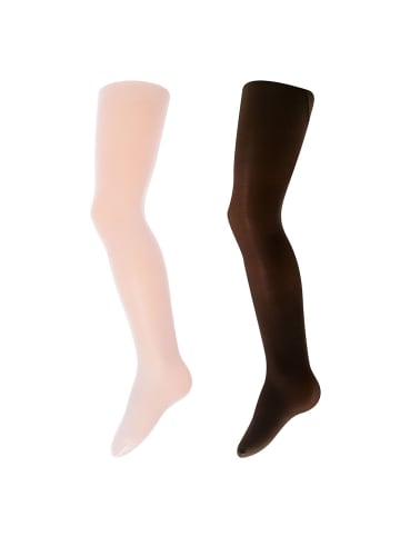 ewers 2er-Set Strumpfhose 2er Pack Microtouch 40 in noisette-latte