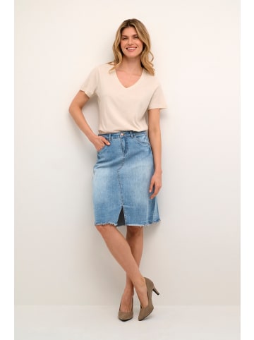 Cream Denimrock CRKammie A-shape in Soft blue denim