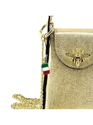Florence Florence Umhängetasche Leder gold ca. 13cm
