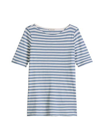 Marc O'Polo Gestreiftes T-Shirt slim in Medium Blue