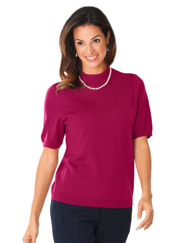 GOLDNER Pflegeleichtes Basic-Strickset in himbeere