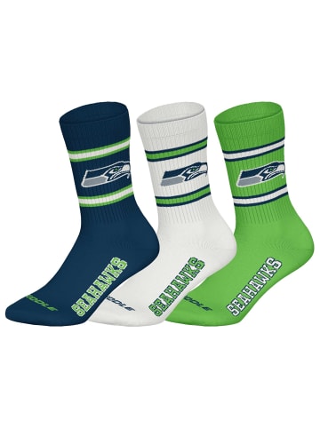 NFL Socken 6er Pack in Seattle Seahawks/Weiß