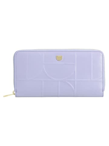 DuDu Up Geldbörse RFID Schutz Leder 20 cm in lilac-orange