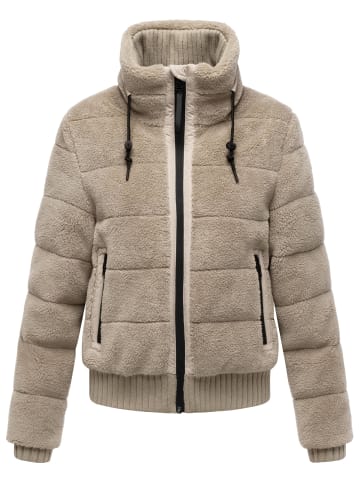 Navahoo Plüschjacke Schneepuder 14 in Light Taupe