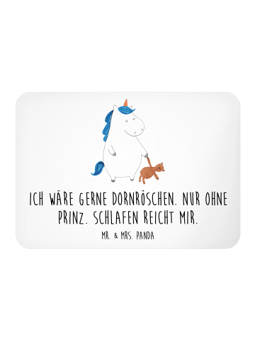 Mr. & Mrs. Panda Magnet Einhorn Teddy mit Spruch in Weiß