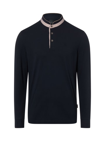 Bugatti Langarmshirt in marine