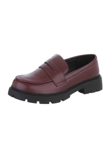 Ital-Design Halbschuh in Weinrot