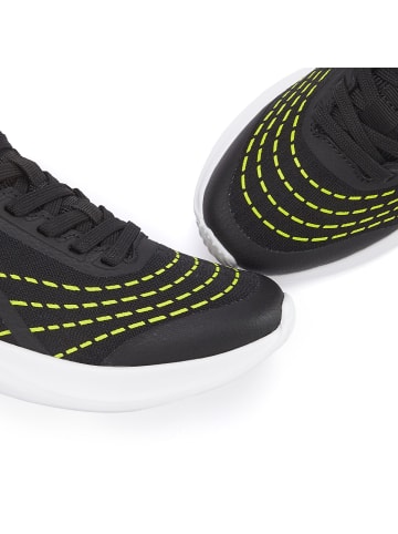 LASCANA Sneaker in schwarz/lime
