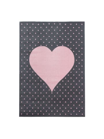 KADIMA DESIGN Teppich Kinder Kurzflor Herz Polypropylen Kinderzimmer