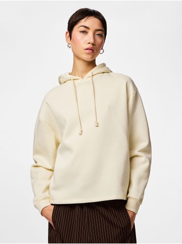 Pieces Hoodie in White Pepper
