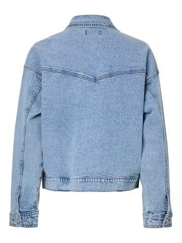 Pieces Jeansjacke in Light Blue Denim