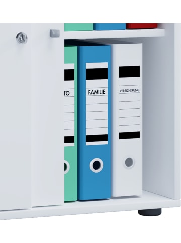 VCM  Büroschrank Aktenschrank Schiebetüren Lona 2fach in Buche