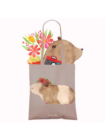 Mr. & Mrs. Panda Shopper Meerschweinchen Weisheit ohne Spruch in Braun Pastell