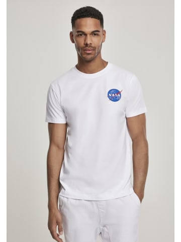 Mister Tee T-Shirt "NASA Logo Embroidery Tee" in Weiß