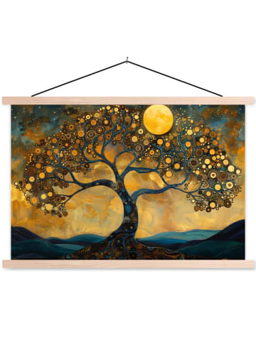 MuchoWow Poster mit Leiste Vollmond (BxH)