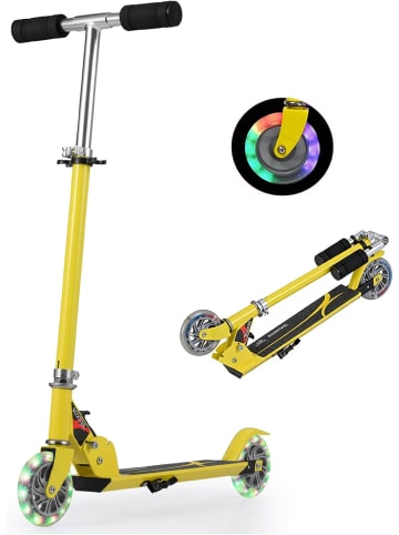 COSTWAY Kinderroller ab 4 Jahre in Gelb