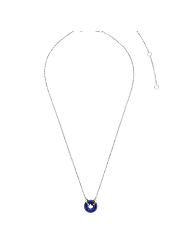 Ti Sento Milano Collier "lapisblau bicolor vergoldet" in Silber