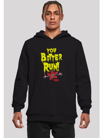 F4NT4STIC Hoodie Stranger Things You Better Run Netflix TV Series in schwarz