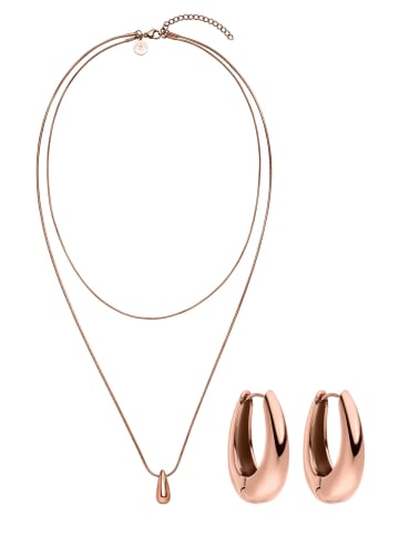 PURELEI Schmuckset Dewdrop Rosegold