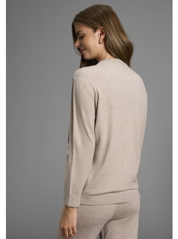 neun 9 monate Strickpullover in beige meliert