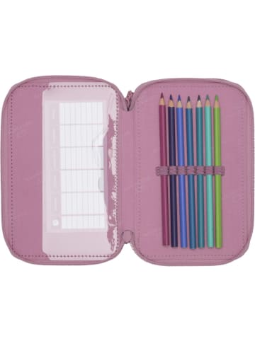 BECKMANN Beckmann 3-Fâchrige Federmappe Pink