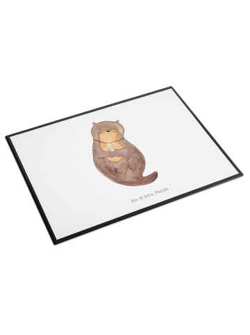 Mr. & Mrs. Panda schreibtischunterlage Otter Muschel ohne Spruch in Weiß