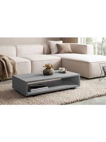 FineBuy Couchtisch in Grau / MDF / 100x50x25