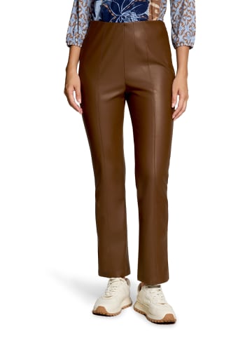 Betty Barclay Kunstleder-Leggings Slim Fit in Dark Coffee