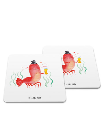 Mr. & Mrs. Panda Coaster Hummer Weizen ohne Spruch in Weiß