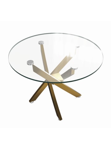 Feldmann-Wohnen Couchtisch Agis gold 60 / 60 / 45cm