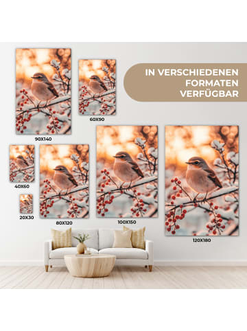 MuchoWow Leinwand Bilder Bernsteinfarben