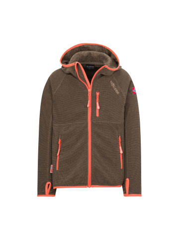 Trollkids Fleecejacke Sandefjord in mocca brown