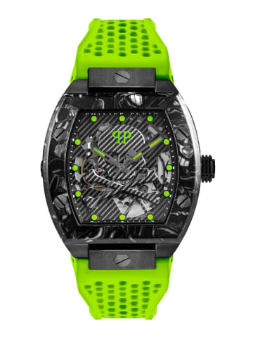 Philipp Plein Automatikuhr The $keleton Neon Viper in grün