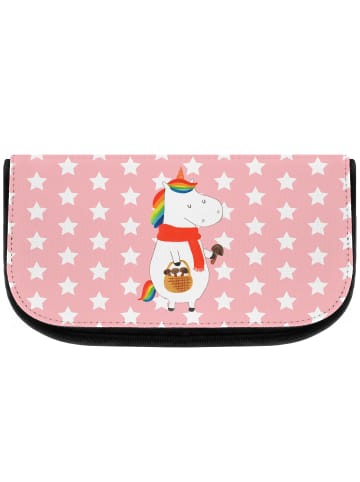 Mr. & Mrs. Panda Kosmetiktasche Einhorn Pilz ohne Spruch in Rot Pastell
