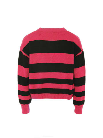 myMo Damen Sweater in PINK SCHWARZ