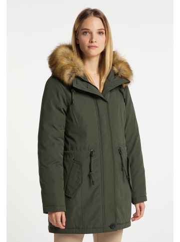 DreiMaster Klassik Winterparka in Dunkeloliv