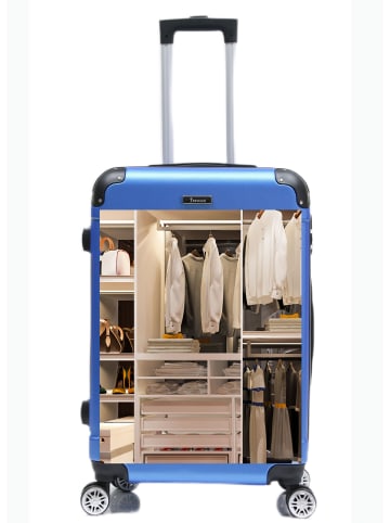 Cheffinger Reisekoffer Koffer 3 tlg Hartschale Trolley Set in Skyblue