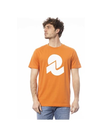 Invicta Blau Orange Baumwolle Herren T-Shirt