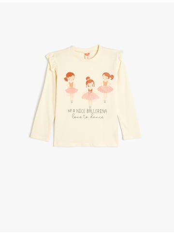 KOTON T-shirt in Beige