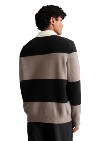 Marc O'Polo DENIM Pullover im Polostil regular in Dark Beige