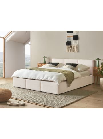 Beliani Doppelbett BOUSSE in Weiß - (W) 171 x (H) 79 x (L) 219 cm