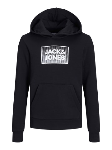 JACK & JONES Junior Hoodie 'Steel' in schwarz