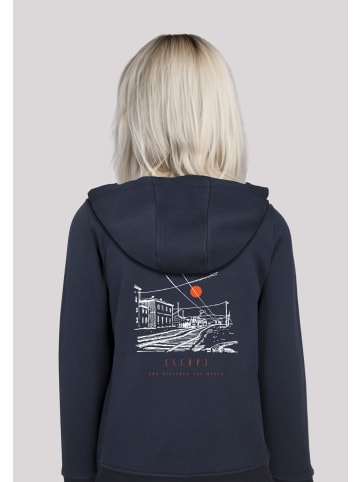 F4NT4STIC Hoodie Escape Discover the World Town Train Station in marineblau