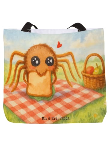 Mr. & Mrs. Panda Tasche Spinne Agathe Sandwich Design ohne Spruch in Weiß