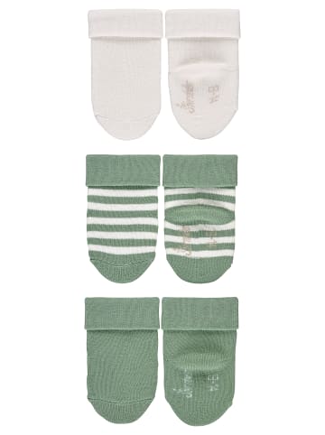 Sterntaler GOTS Baby-Socken Ringel, 3er-Pack in sattes grün